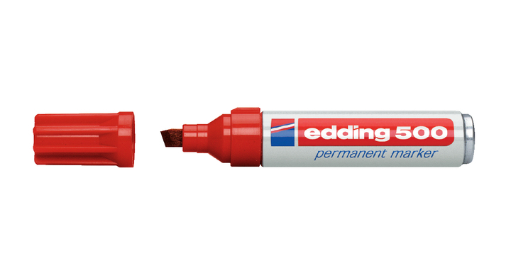 Viltstift edding 500 perm schuin 2-7mm rood