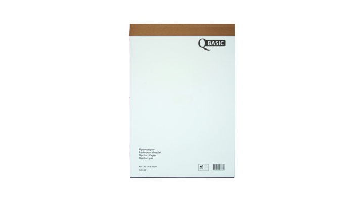 Flipoverpapier 65x100cm blanco/ruit