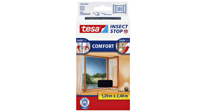 Vliegenhor tesa raam 55918 1.2x2.4m zwart(55918-00021-00)