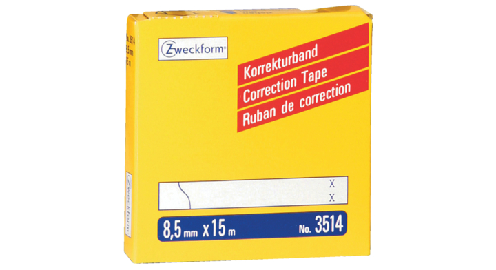 Correctietape zweckform 3514 8.5mmx15m 2regels(3514)