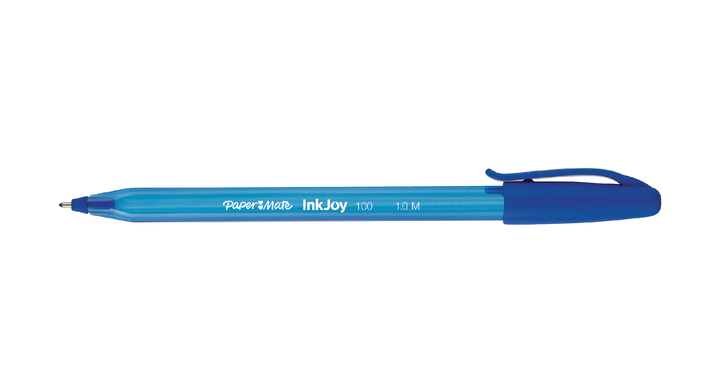 Balpen papermate inkjoy 100 cap medium blauw 80+20 gratis