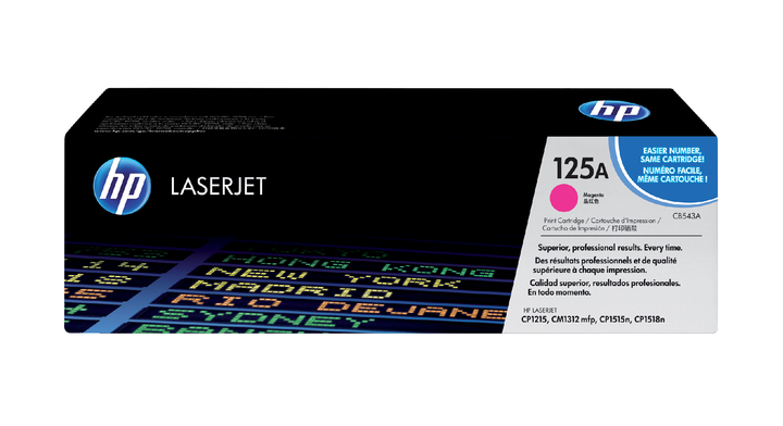HP 125A, tonercartridge, rood, CB543A