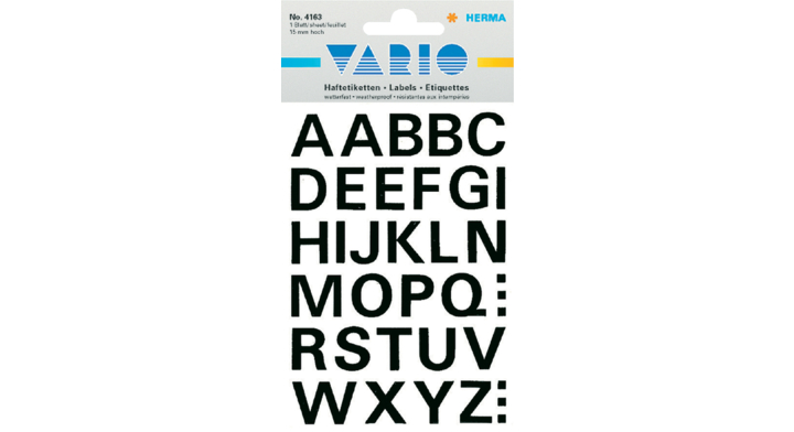 Etiket herma 4163 letter az 15mm