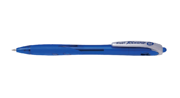Balpen pilot begreen rexgrip brg-10m-ll-bg blauw