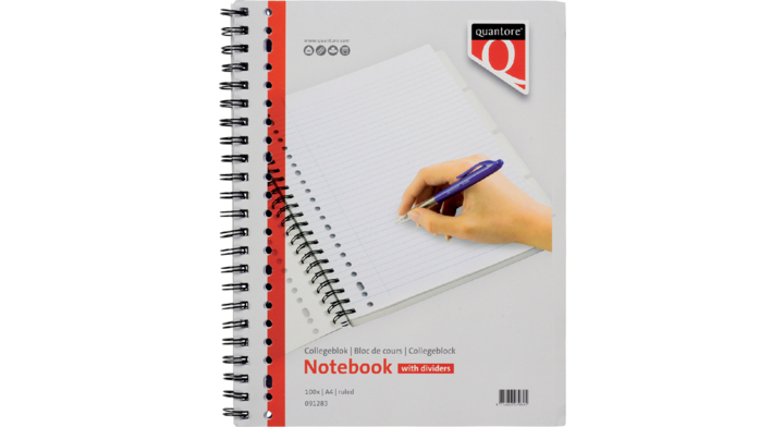 Collegeblok quantore 4 in 1(091283)