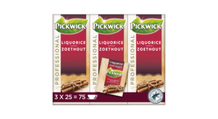 Pickwick Professional, thee, 2 gram, zoethout, 4016830 (25 stuks)