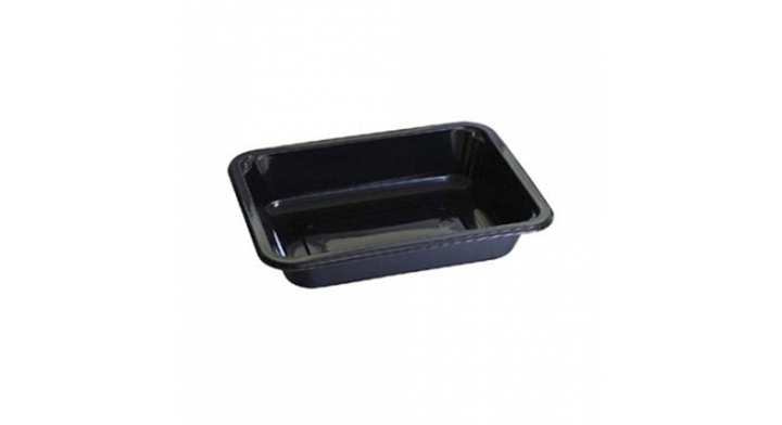 C-Pet Schaal Zwart 160x103x35mm 1-Vaks Ds/750