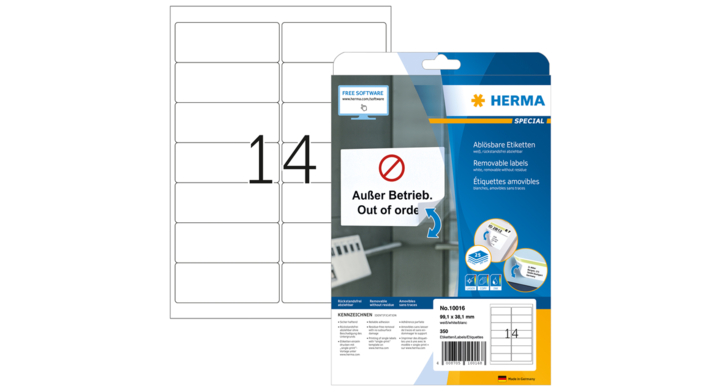 Etiket herma movable 10016 99.1x38.1mm 350st(10016)