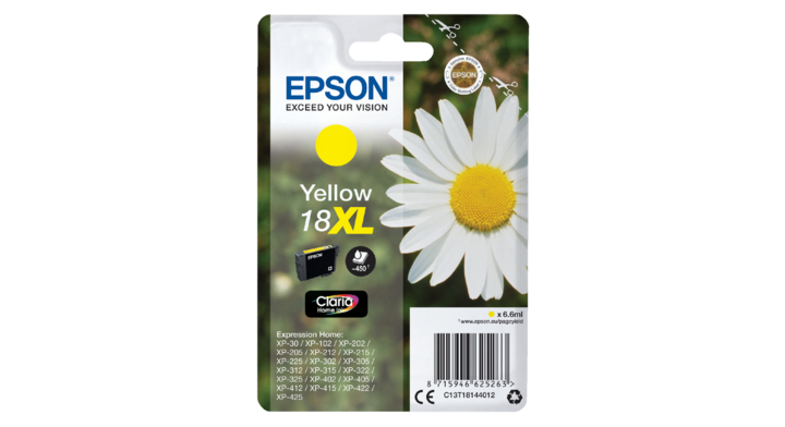 Inkcartridge epson 18xl t1814 geel(2666424)