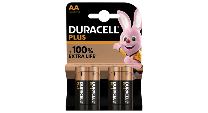 Batterij duracell plus aa 4st(5000394140851)