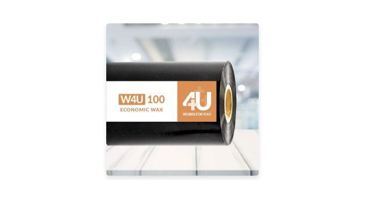 Printlint, wax, 116mm x 450m, CSI, flathead
