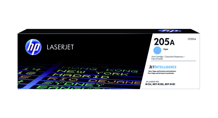 Tonercartridge hp 205a cf531a 0.9k blauw(cf531a)