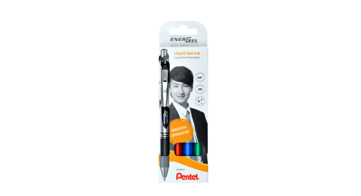 Gelschrijver pentel energel bl77 drukknop 0.4mm(017805)