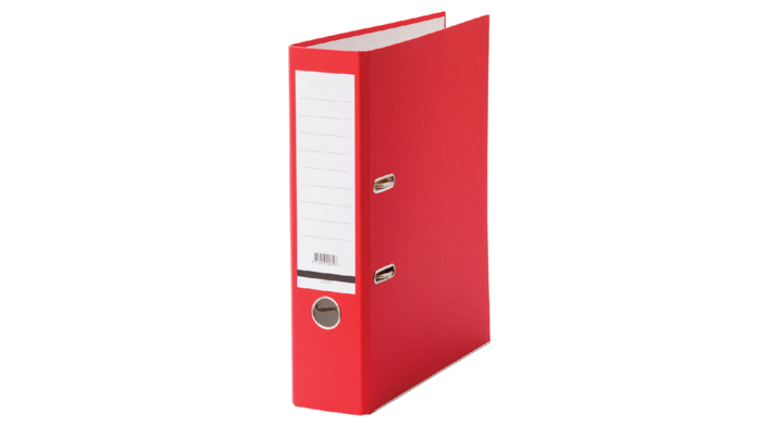 Ordner budget a4 80mm rood(h08901quro)