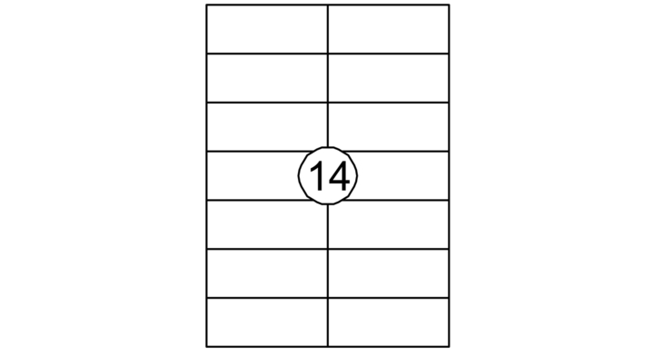 Quantore, etiket, 105x42.4mm, wit, 129937 (1400 stuks)