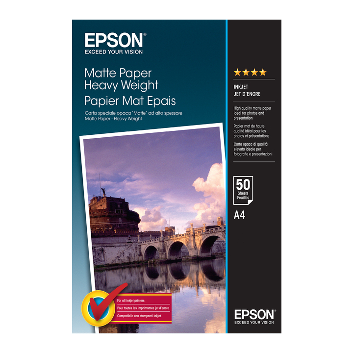 Inkjetpapier epson s041256 a4 mat 167gr - 0
