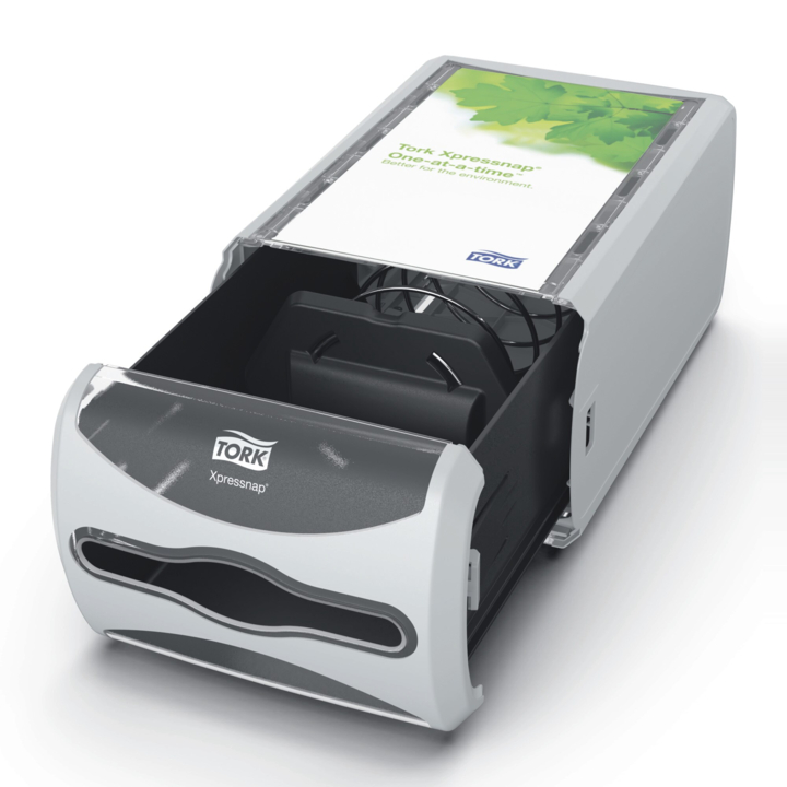 Tork Xpressnap Counter | Servet Dispenser | N4 | Lichtgrijs | 272513 - 3