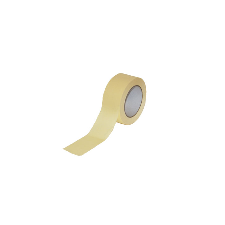 Afplaktape, Papier/Solvent, 50mm x 50m, creme/wit - 0