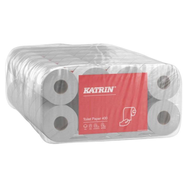 Katrin Classic | Toiletpapier | 400 Vel | 2-Laags | Wit | 14293 (48 stuks) - 1