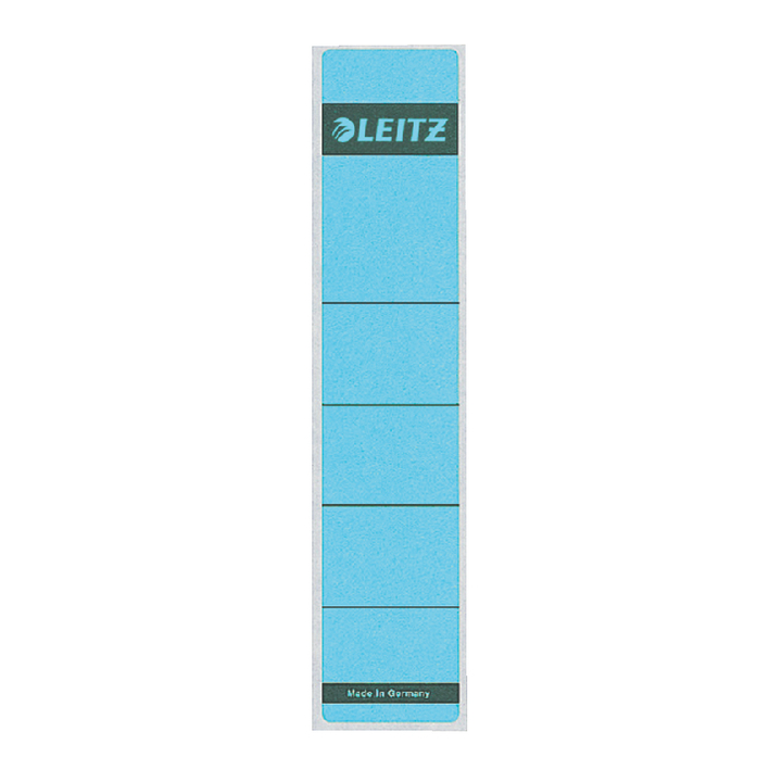 Rugetiket leitz 1643 38x190mm blauw - 0