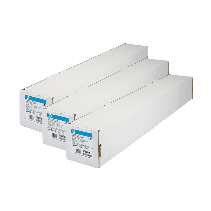 Inkjetpapier hp c6810a bright white 914mmx91m 90gr - 0