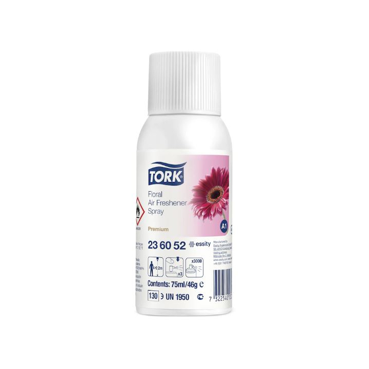 Tork Premium | Luchtverfrisser Spray | 75ml | A1 | Floral | 236052 (1 stuk) - 0