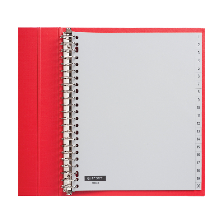 Tabblad quantore a4 23r pp 1-20 extra breed grijs(26768) - 0