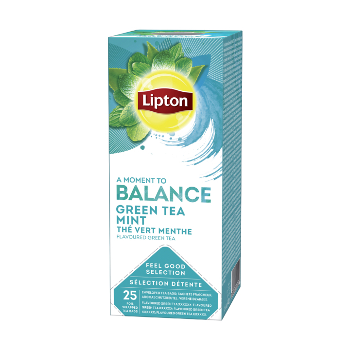 Lipton, groene thee, 1.5 gram, munt, 13847601 (25 stuks) - 0