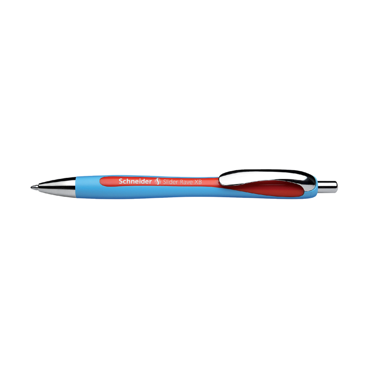 Balpen schneider slider rave blauw/rood(s-132502) - 0