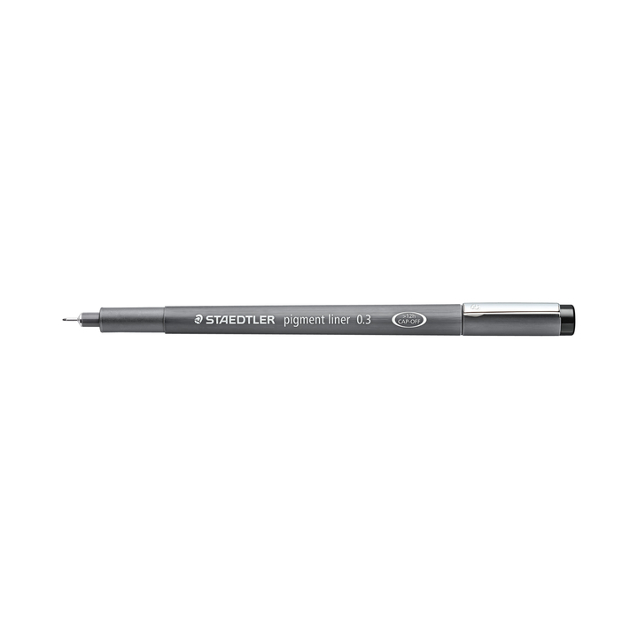 Fineliner staedtler pigment 308 0.3mm zwart - 0