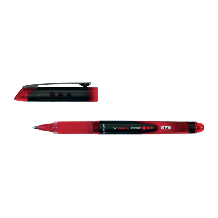 Rollerpen pilot v-ball grip blgp-vb-10 0.7mm rood - 0
