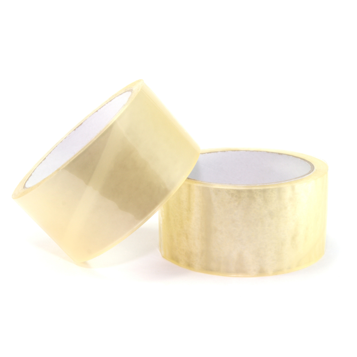Verpakkingstape, PP/Solvent, 75mm x 66m, transparant - 0