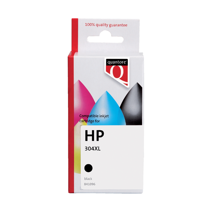 Inkcartridge Quantore alternatief tbv hp 304xl n9k08ae hc zwart - 0