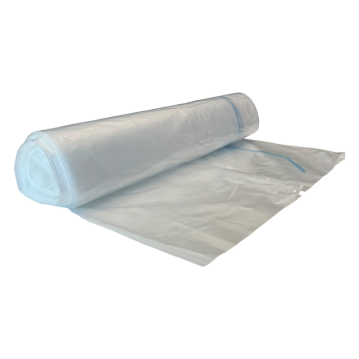 Knapzak / Vuilniszak | MDPE | 70/15x200cm | 400 Liter | T50 | Transparant (5 rollen x 10 zakken)  - 0