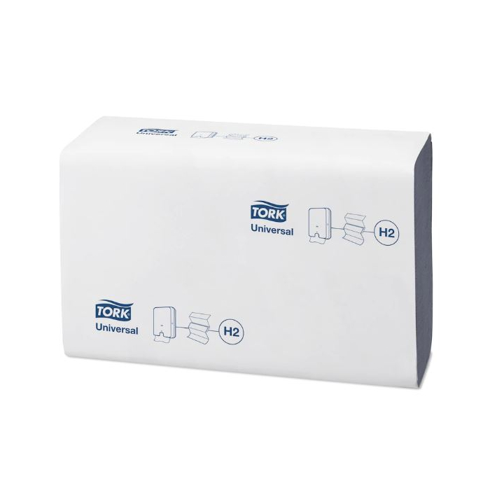 Tork Universal | Interfold Papieren Handdoekjes | 23,4x21,3cm | 2-Laags | H2 | Blauw | 150388 (4.740 stuks) - 1