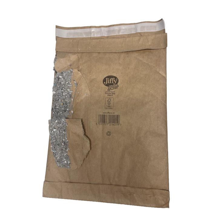 Jiffy green gewatteerde papieren envelop maat 4 - per 100 stuks - 240x343mm  - 1