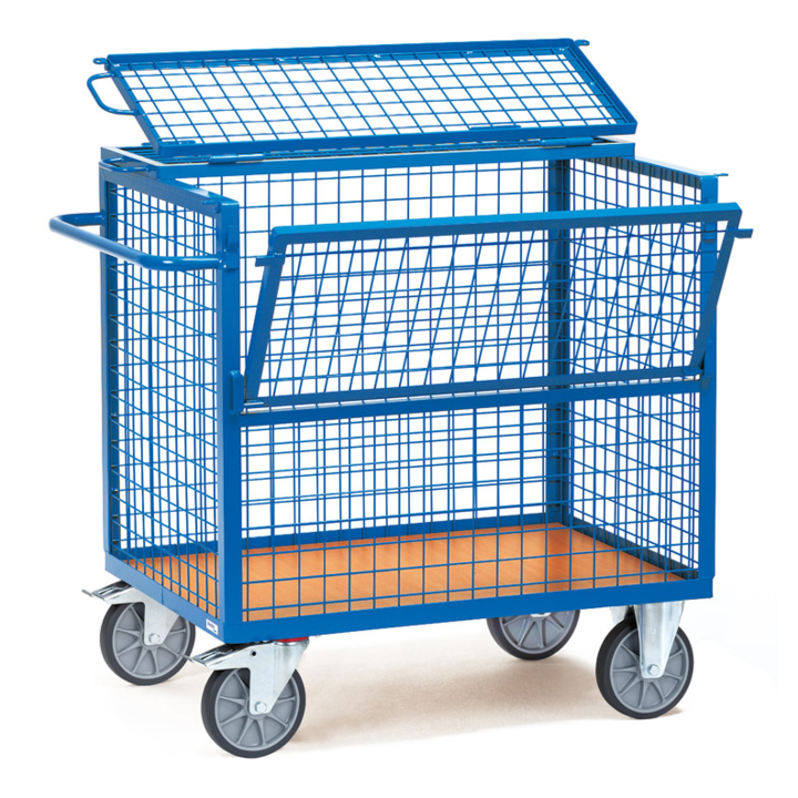 Bakwagen met deksel, 1200x800mm Draagverm. 600kg - 0