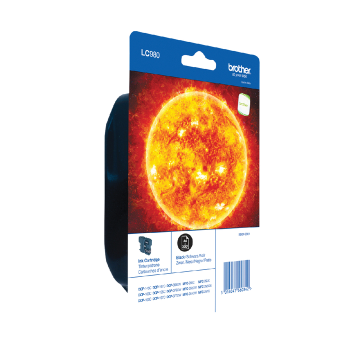 Inkcartridge brother lc-980 zwart(lc-980bkbp) - 0