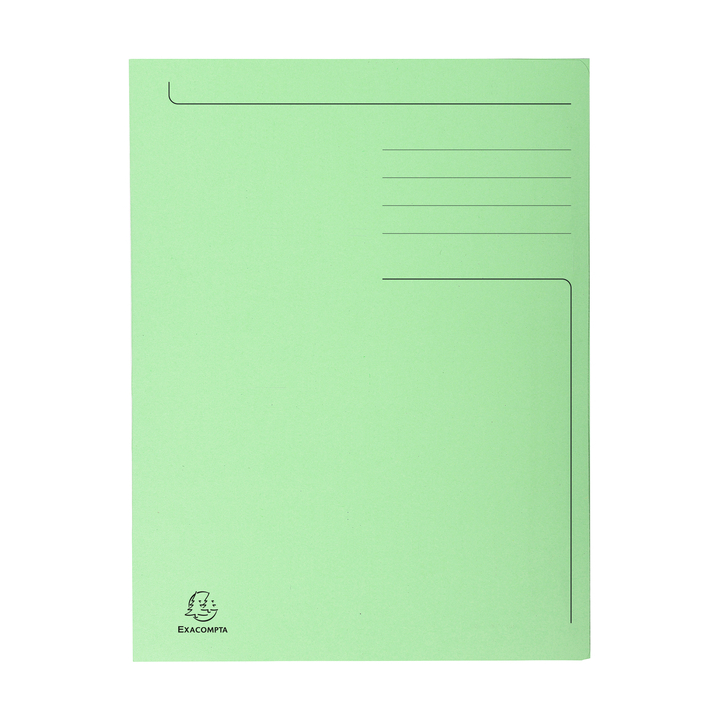 Dossiermap exacompta forever 280g 3kleppen groen(448013e) - 0
