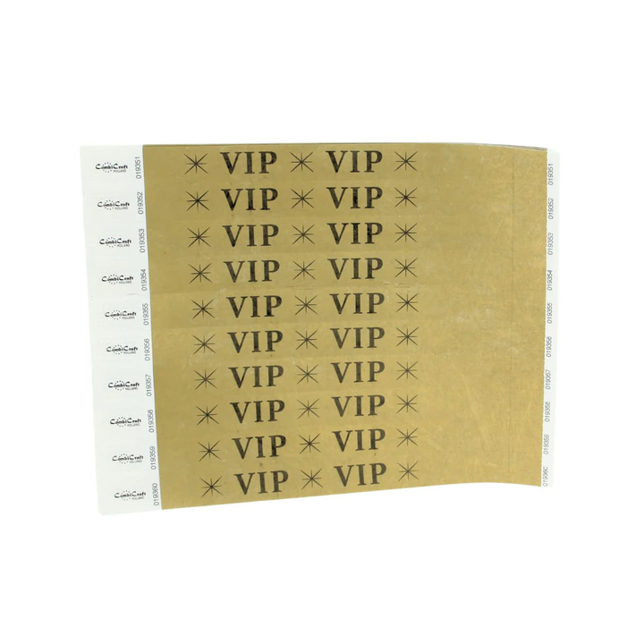 CombiCraft, polsbandje met opdruk VIP, 390007 (100 stuks) - 0