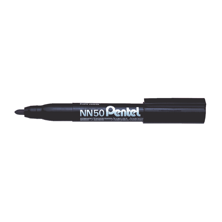Viltstift pentel nn50 perm rond 1.5-3mm zwart - 0
