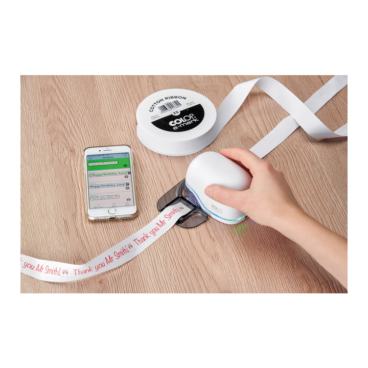 Tekststempel colop e-mark lint katoen 25mm x 250mm(154922) - 1