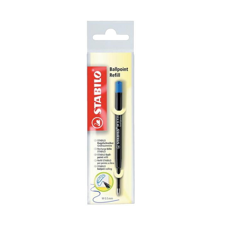 Balpenvulling stabilo standaard 0.5mm blauw(2/041-02) - 0