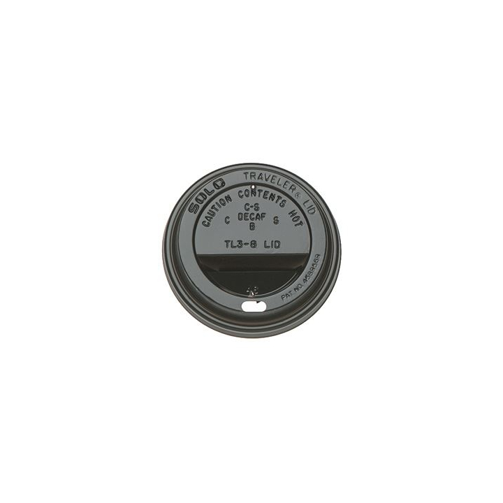 Deksel voor drinkbeker, 72mm, zwart (1000 stuks) | OP=OP AANBIEDING - 0