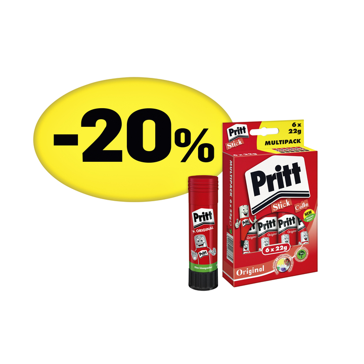 Lijmstift pritt PROMOPACK, 6 stuks a 22 gr - 0