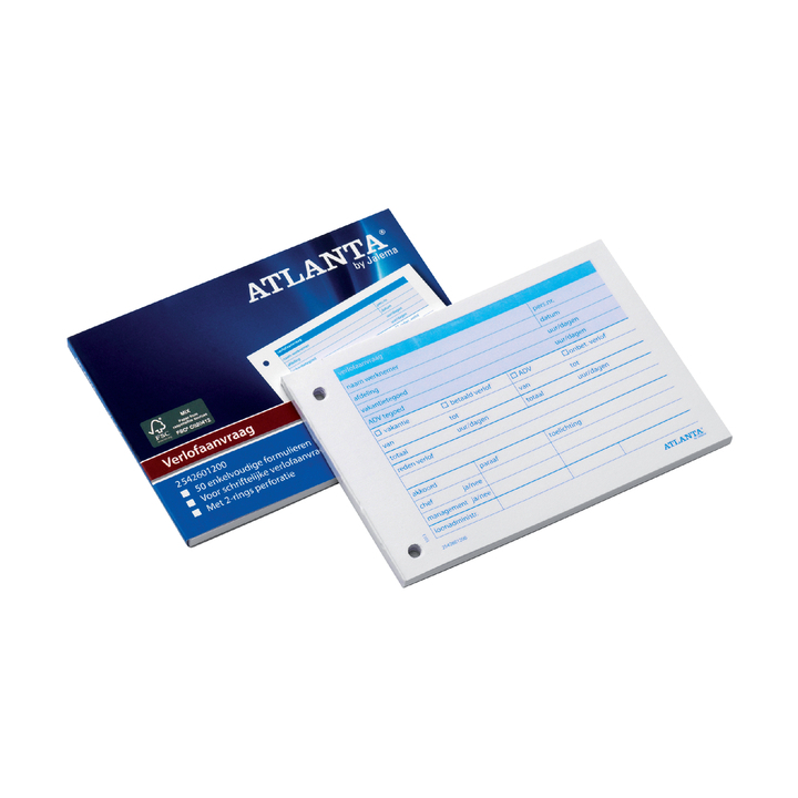 Atlanta, verlofaanvraag A6, 105x148mm, 50 vel, 2542601200 - 0