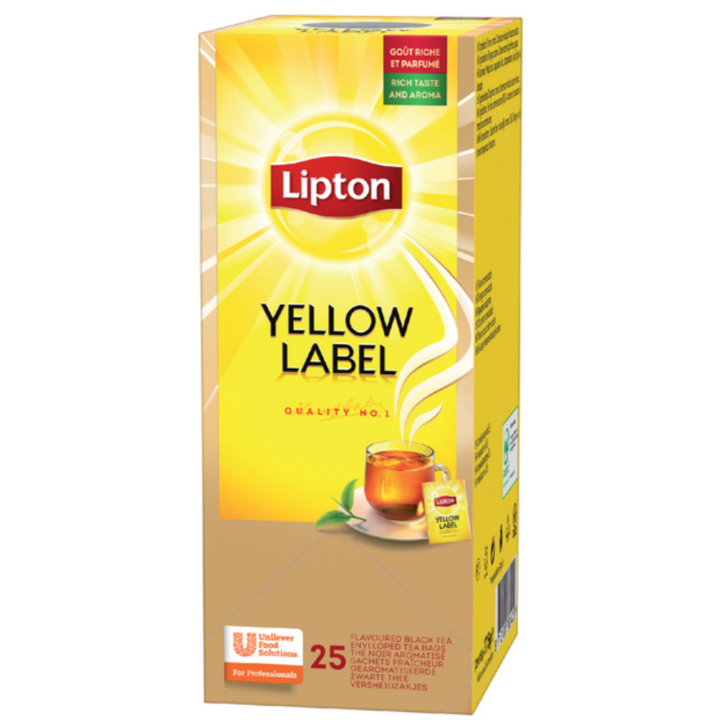 Lipton, thee, 1.5 gram, yellow label, 15890701 (25 stuks) - 1