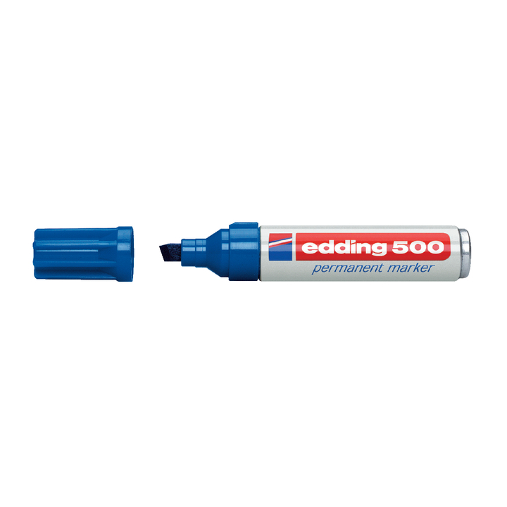 Viltstift edding 500 perm schuin 2-7mm blauw - 0