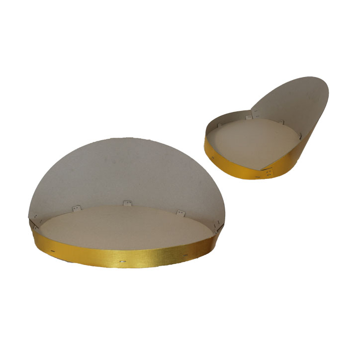 Fruitschaal, karton, ovaal met rug, 30cm (60 stuks) - 0