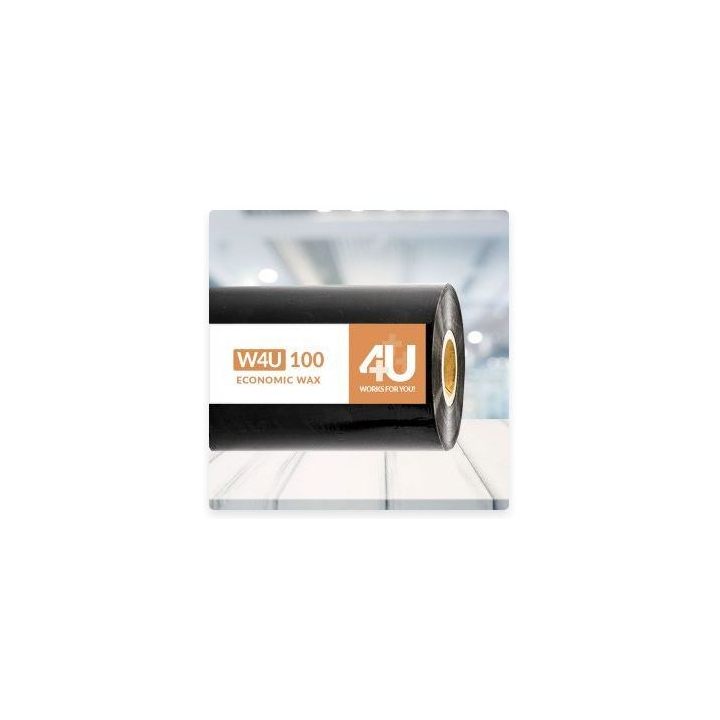 Printlint, wax, 116mm x 450m, CSI, flathead - 0